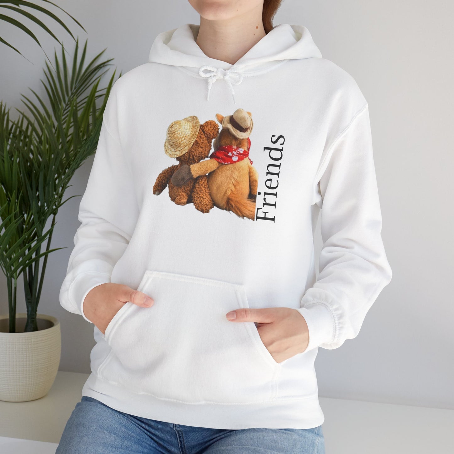 Friends Teddy Bear Hoodie – Cute & Cozy Animal-Themed Pullover