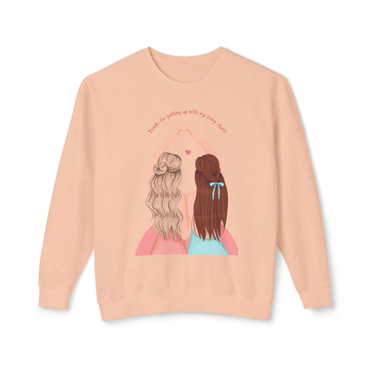 Friendship Crewneck Sweatshirt — Best Friends Heart Hand Pose