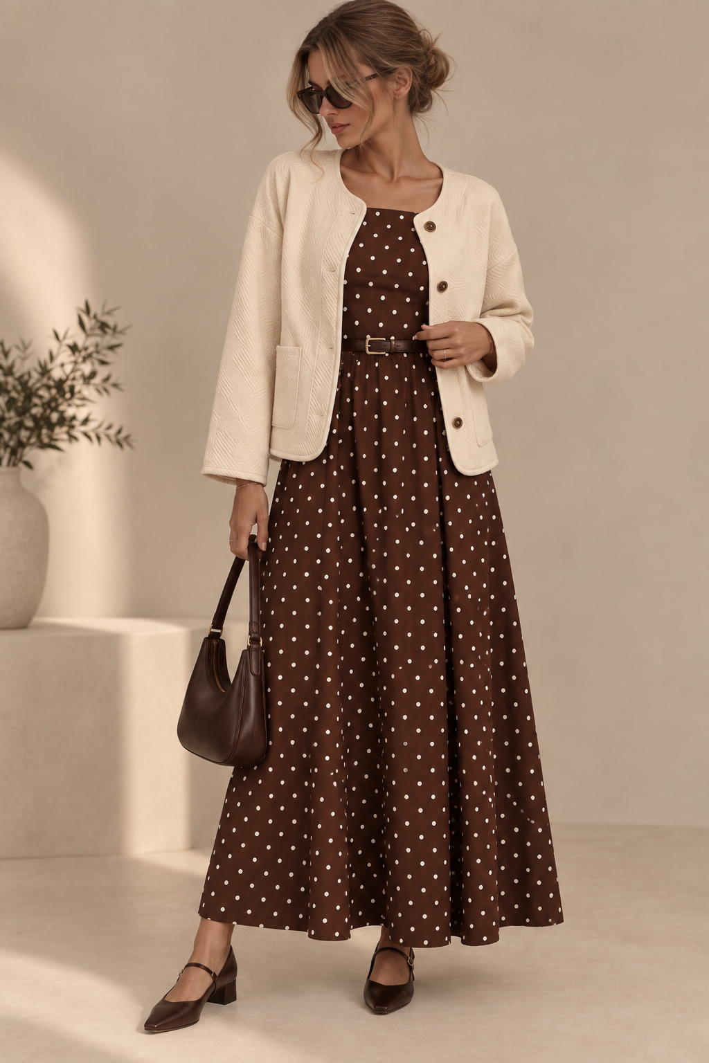 The Amélie Maxi Dress | Timeless Polka Elegance