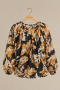 The Autumn Leaf Balloon Sleeve Blouse