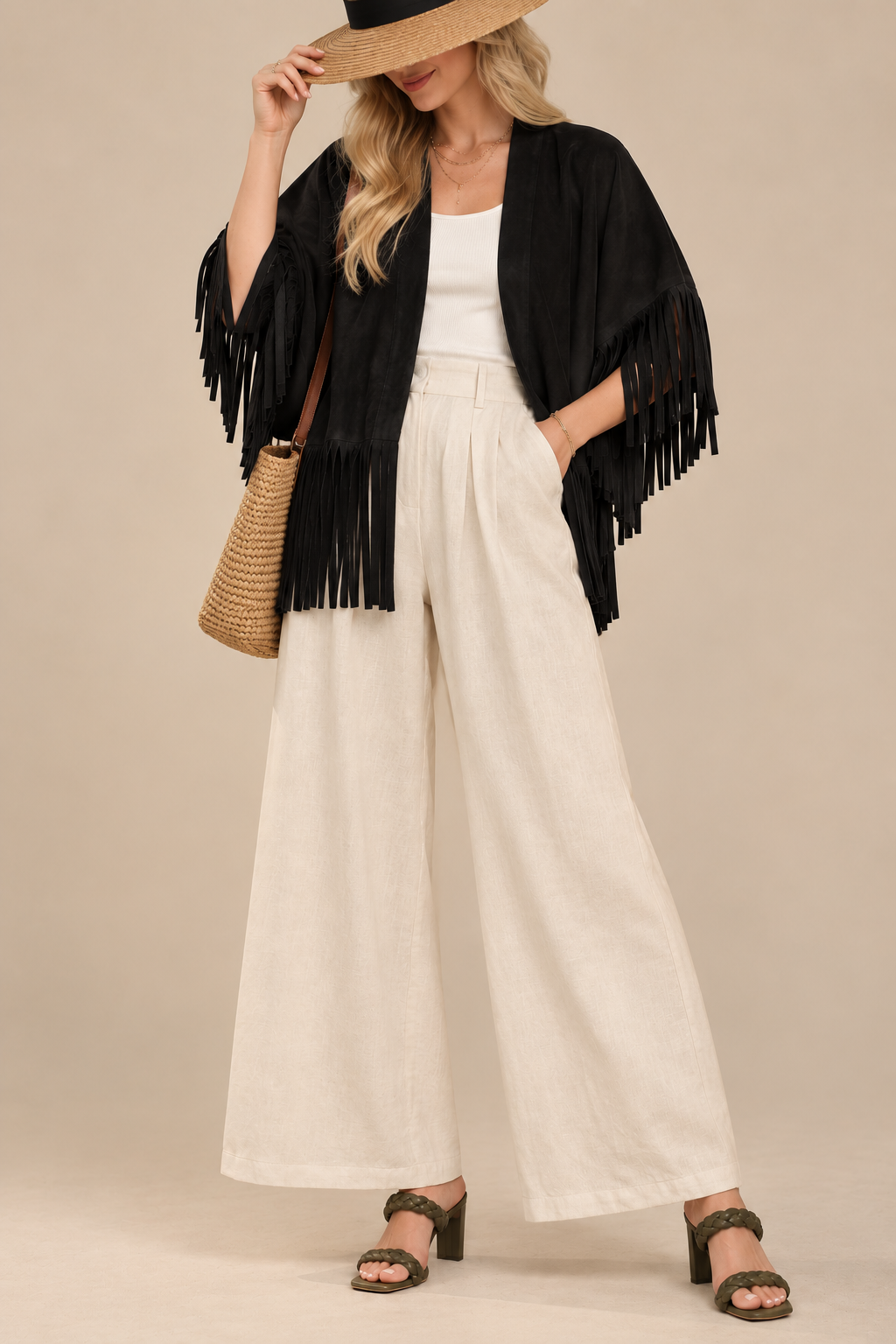 The Fringe Edge Open Blazer