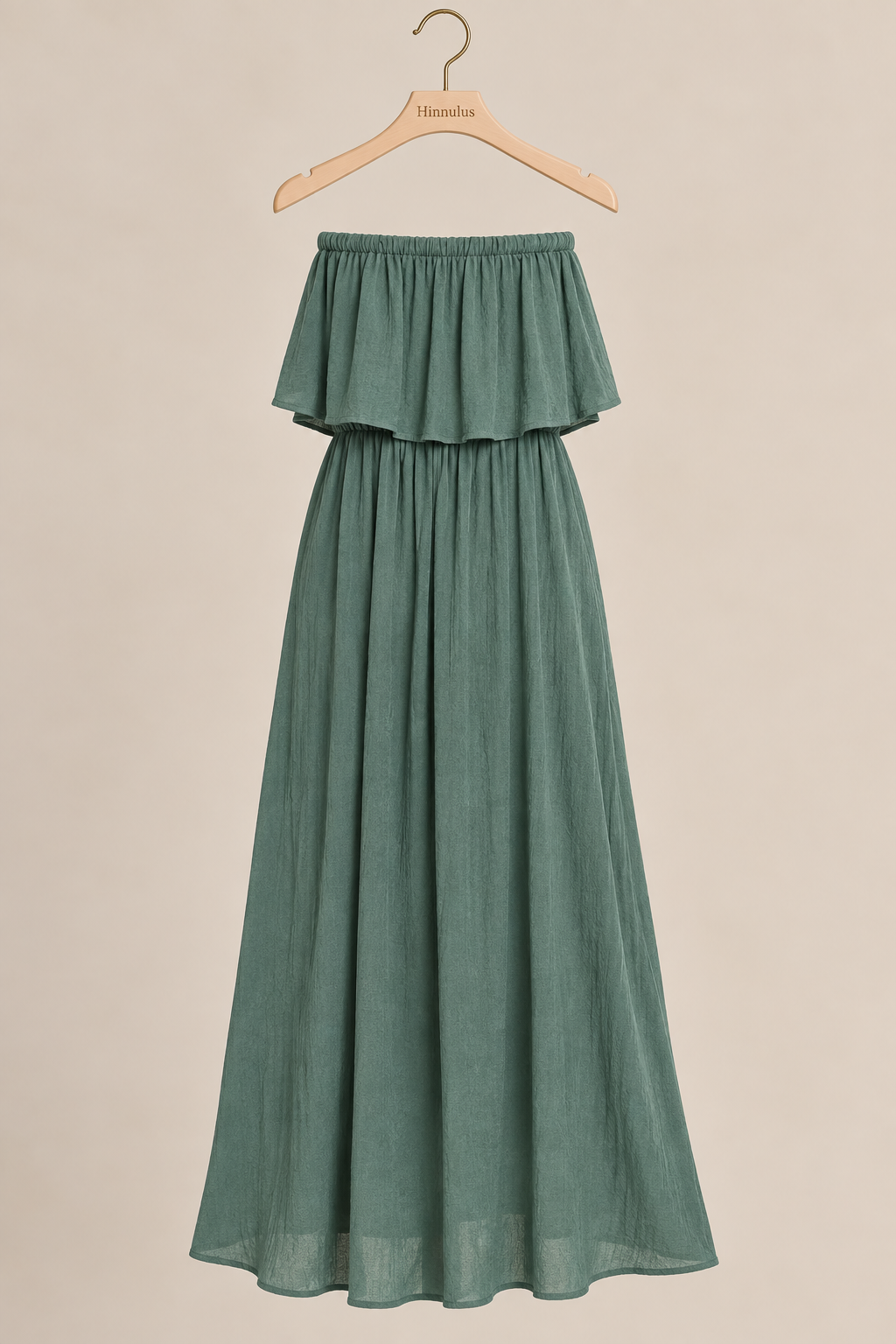 The Off-Shoulder Ruffle Maxi Dress