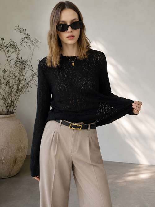The Noir Jacquard Knit
