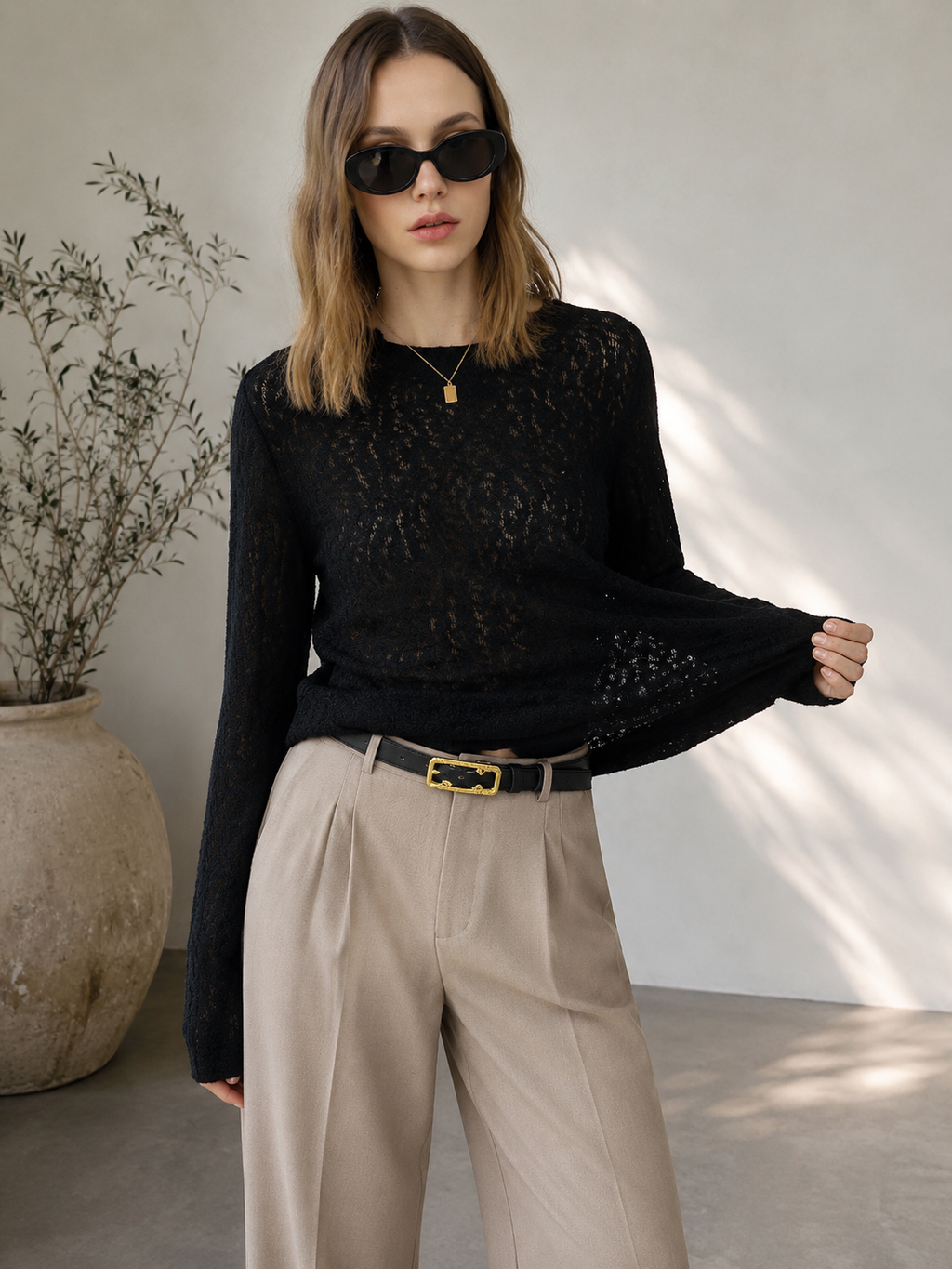 The Noir Jacquard Knit