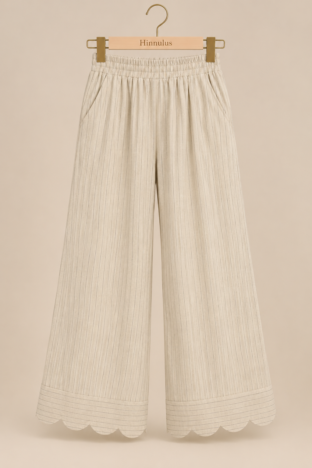Umgee Pinstripe Wide Leg Pants