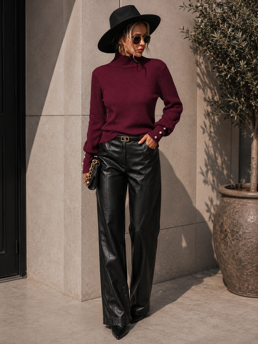 The Blair Sweater | Ribbed Mock Neck Knit