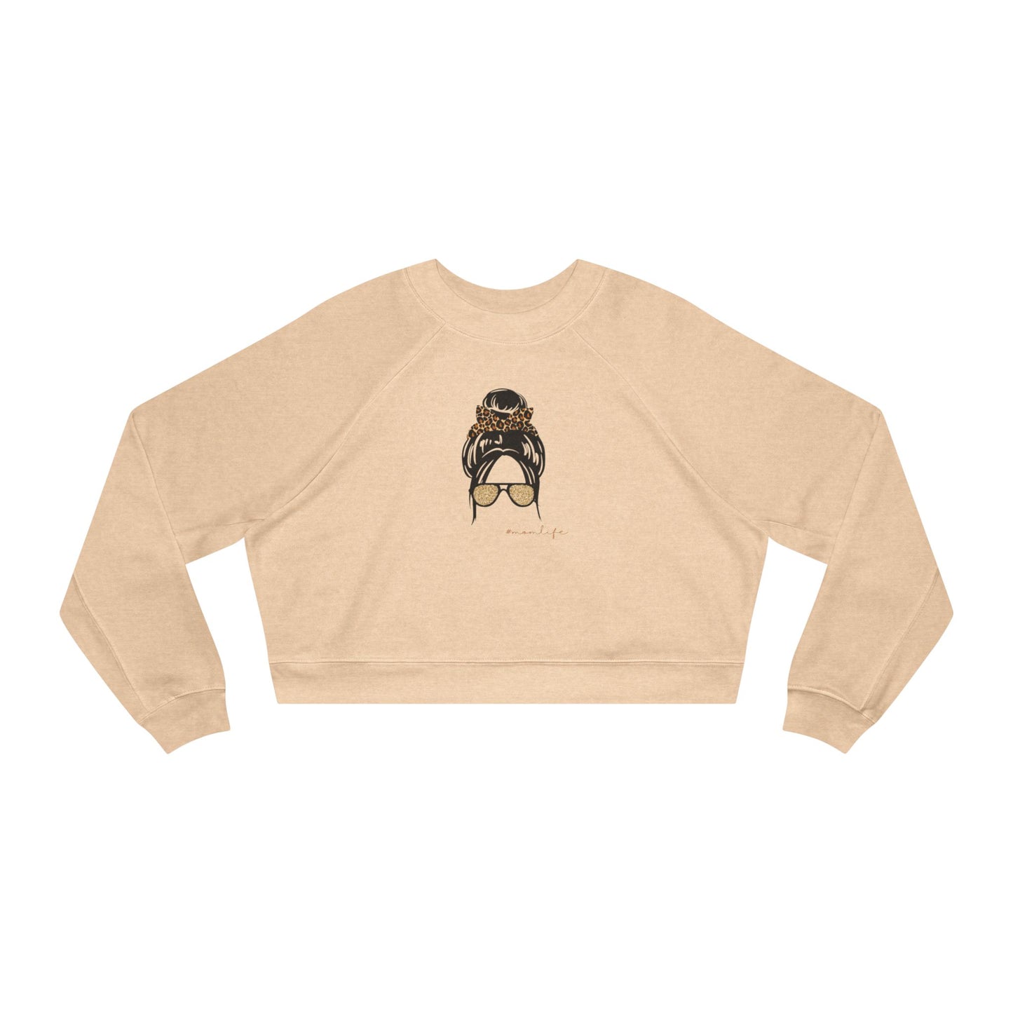 بلوفر قصير - سويت شيرت جرافيكي بطبعة كعكة فوضوية لفتاة القهوة للنساء