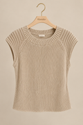 The Margot Sweater Vest | Mineral Cotton Knit
