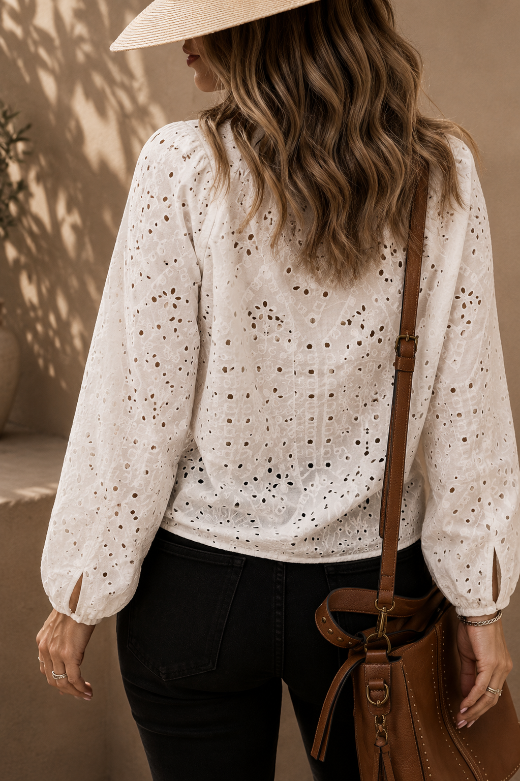 The Elodie Blouse | Cotton Eyelet Elegance