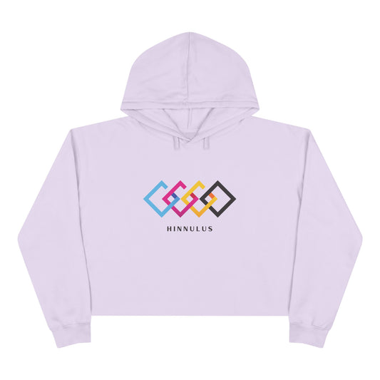 Cropped Hoodie — Minimal Geometric Color Blocks ‘Hinnulus’ Design