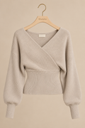 The Cross-Wrap Ribbed Sweater
