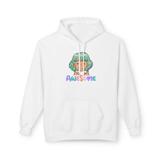 Hoodie — Cute Anime Girl 'Awesome' Graphic Pullover