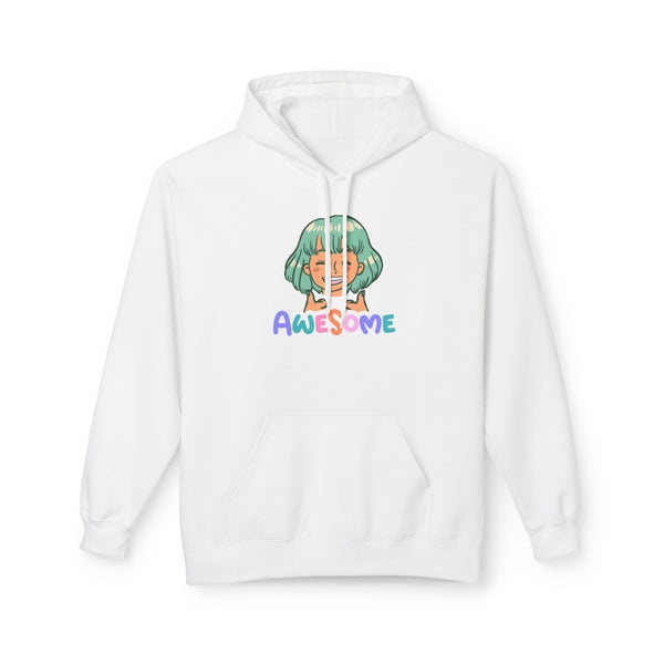 Hoodie — Cute Anime Girl 'Awesome' Graphic Pullover