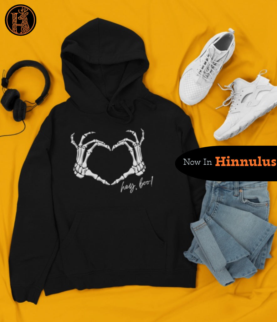 Love Bones Graphic Hoodie for Trendy Girls