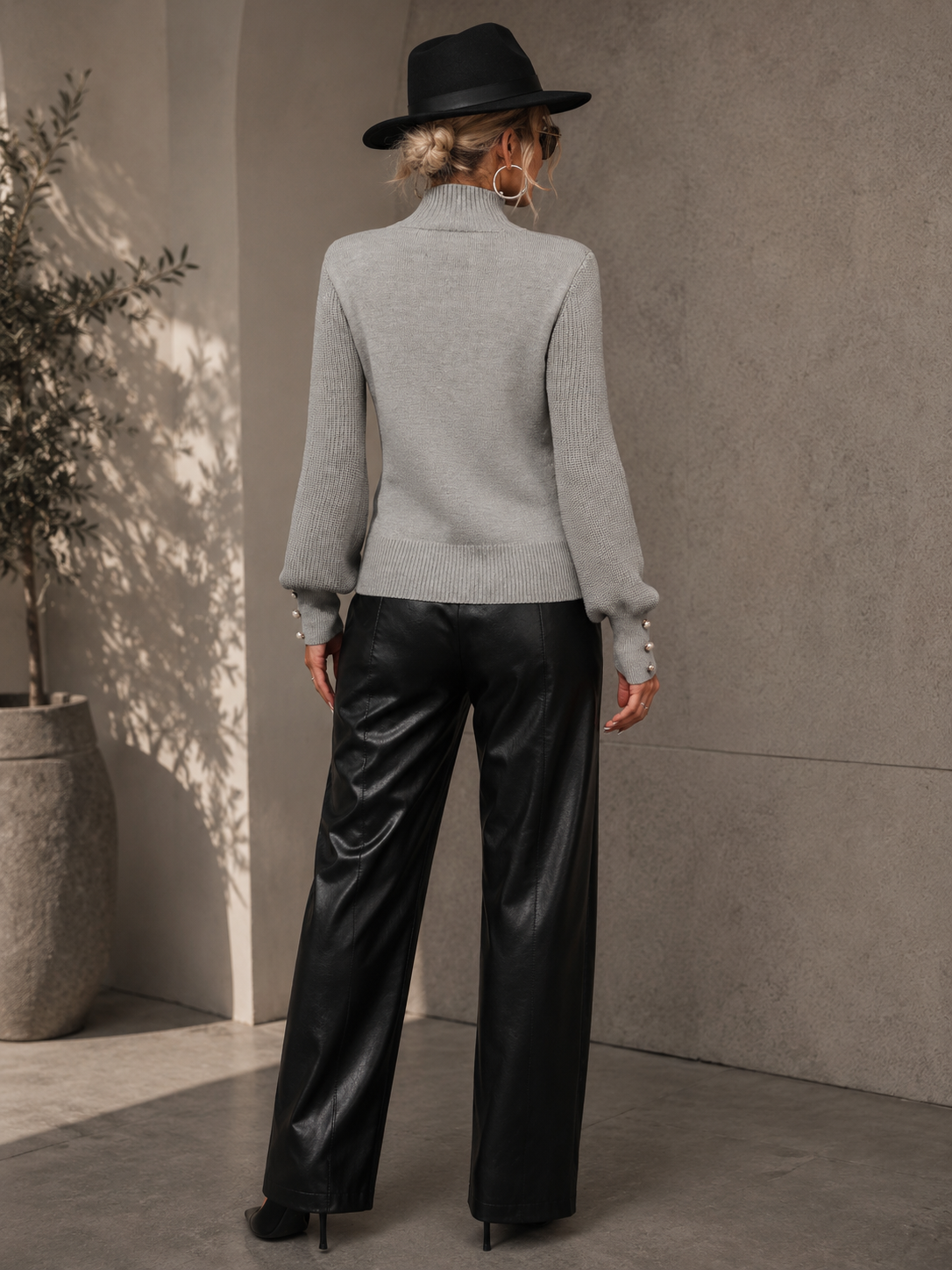 The Blair Sweater | Ribbed Mock Neck Knit