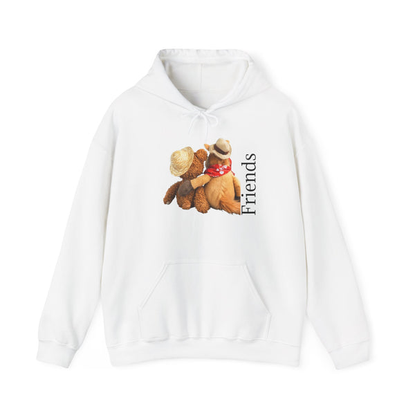 Friends Teddy Bear Hoodie - Cute Cozy Animal Friendship Pullover