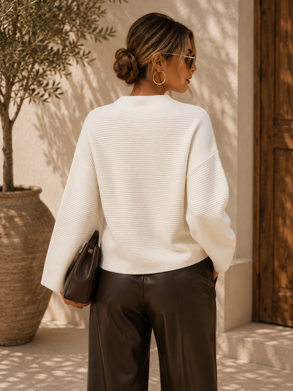 The Aria Mock Neck Sweater
