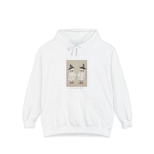 Ghostly Friends Unisex Garment-Dyed Hoodie
