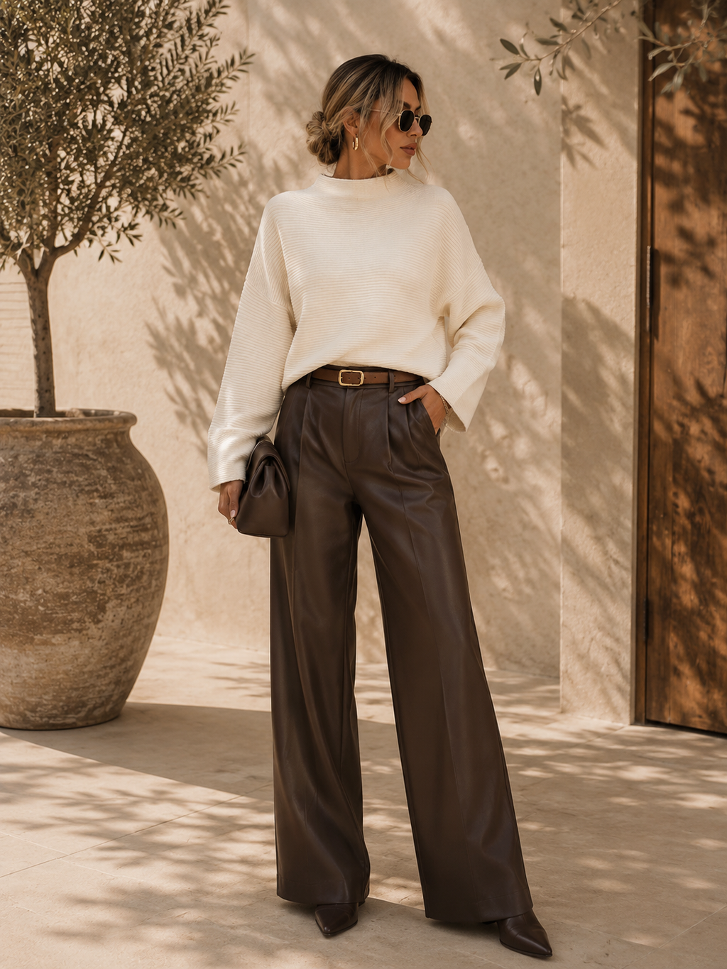The Aria Mock Neck Sweater