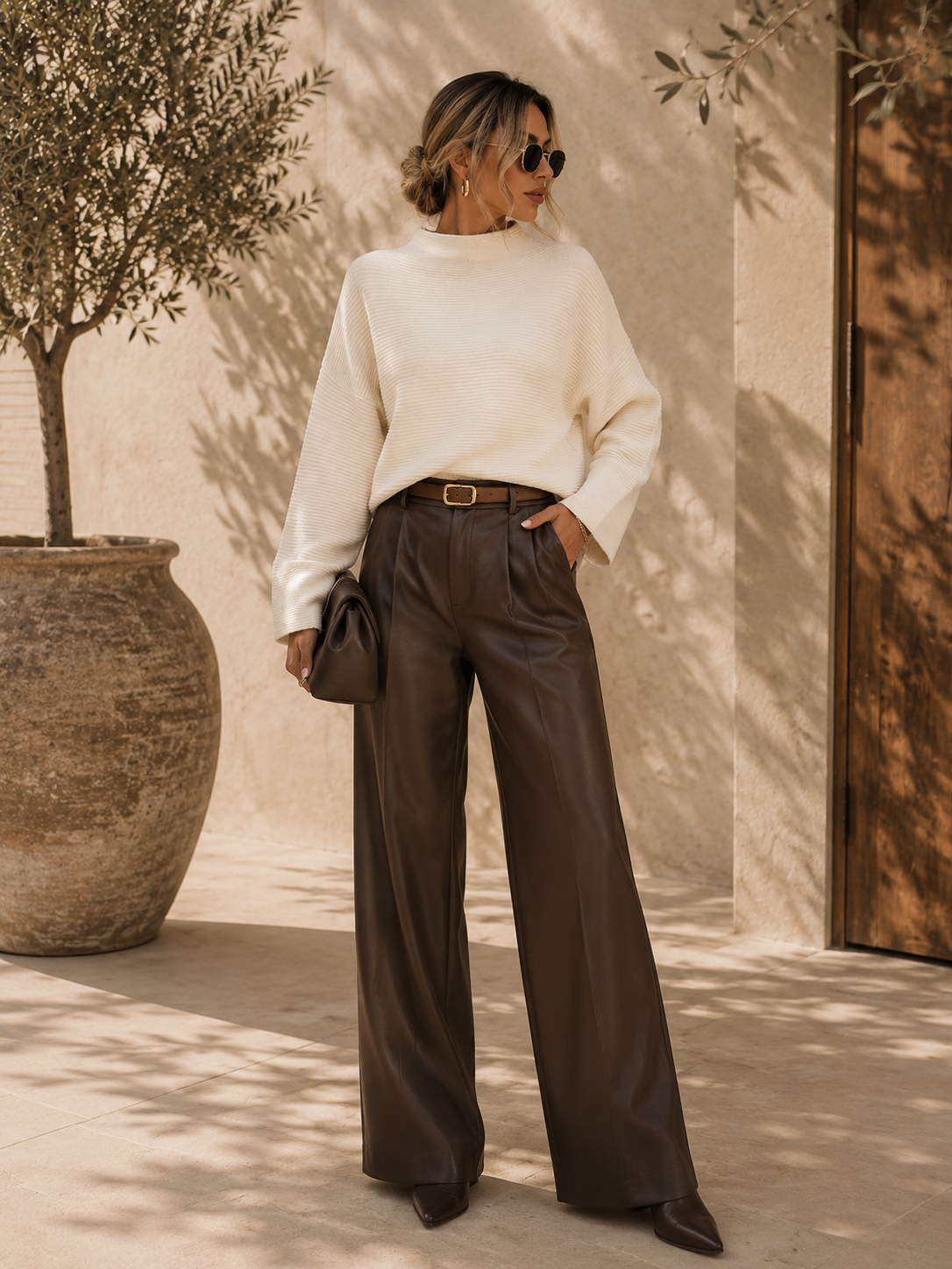 The Aria Mock Neck Sweater