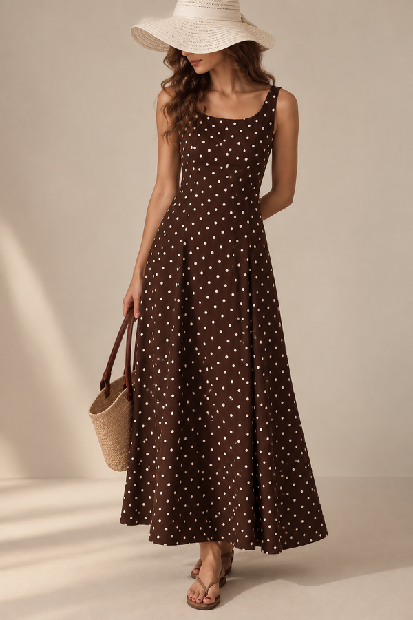The Amélie Maxi Dress | Timeless Polka Elegance