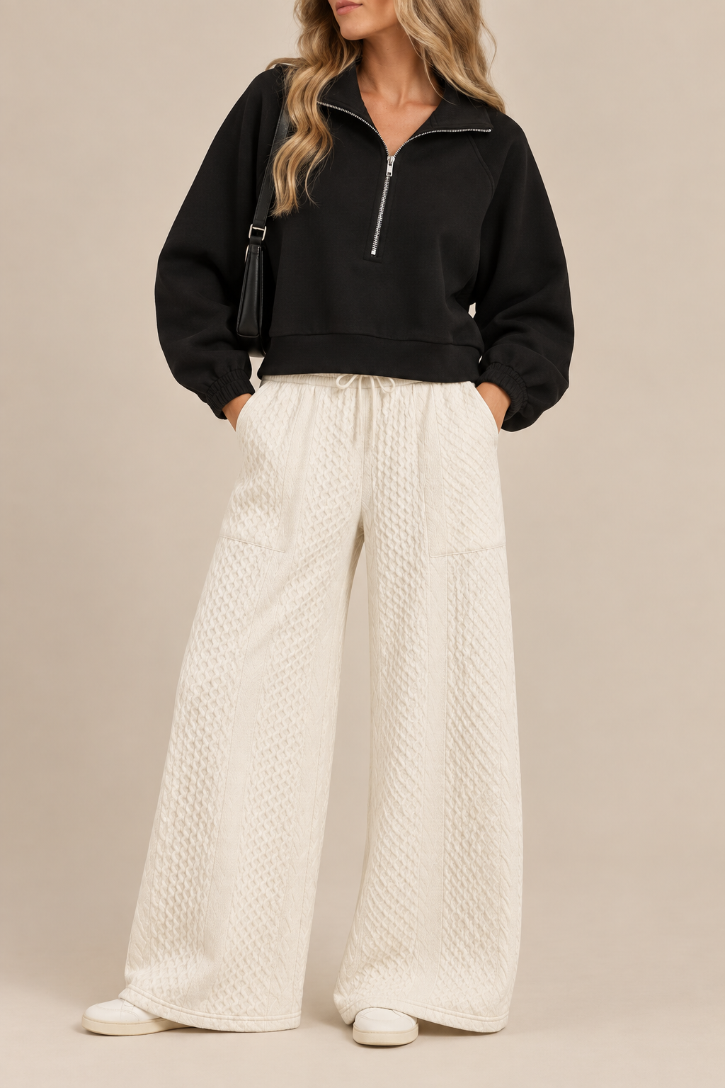 The Sienna Sweatshirt | Modern Half-Zip Essential