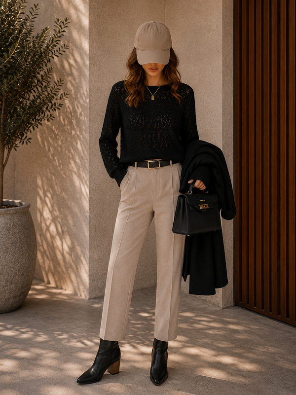 The Noir Jacquard Knit