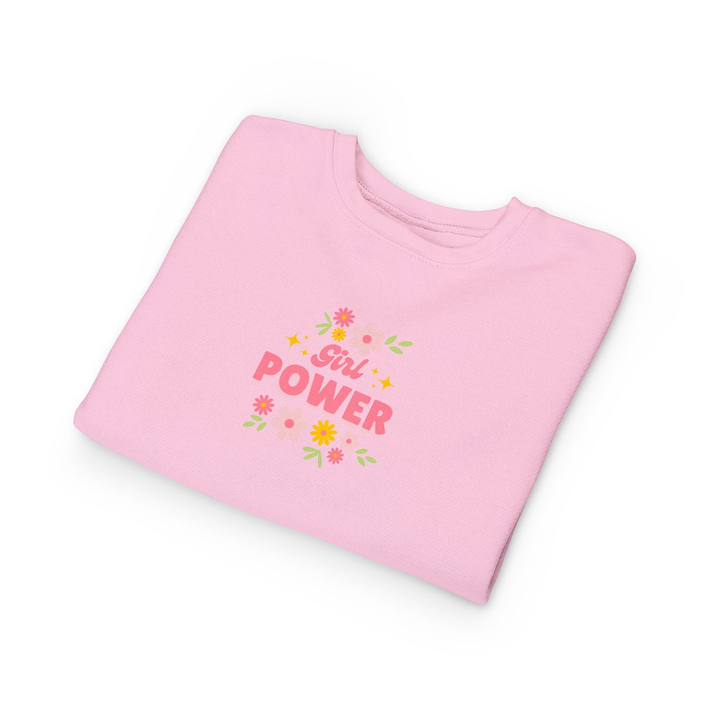 Girl Power Toddler Sweatshirt, Cute Kids Sweater, Floral Toddler Clothing, Empowering Gift, Birthday Outfit, Toddler Fashion