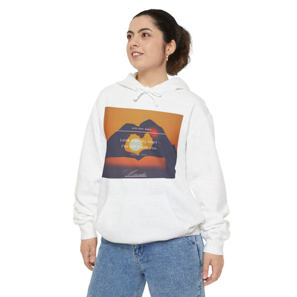 Heartfelt Love Unisex Hoodie, Cozy Sweatshirt, Gift for Her, Romantic Outfit, Couples Apparel, Emotional Comfort - Hinnulus
