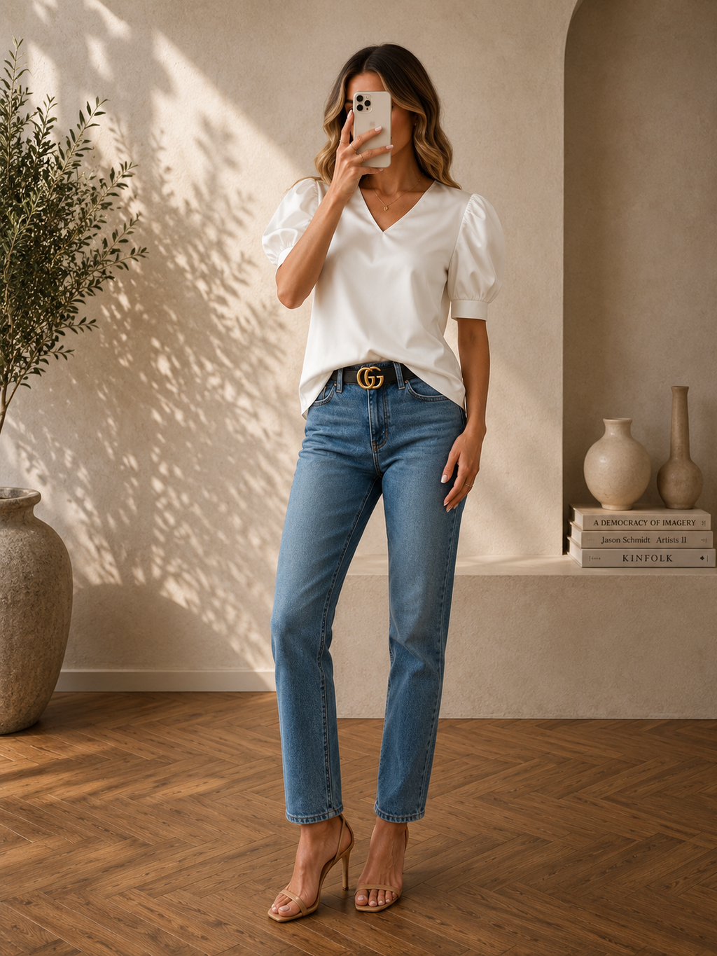 The Elise Satin Blouse