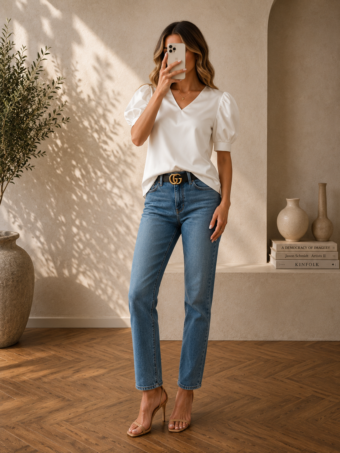 The Elise Satin Blouse