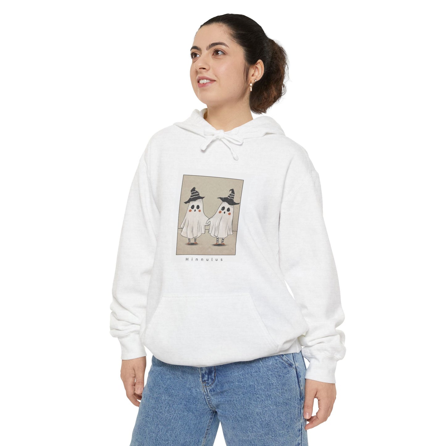Ghostly Friends Unisex Garment-Dyed Hoodie