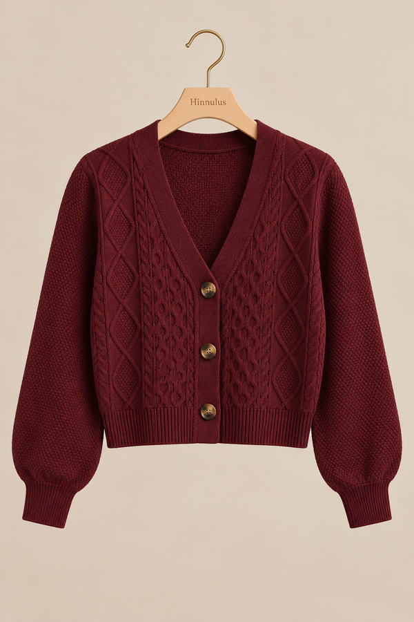 The Chunky Cable Knit Cardigan