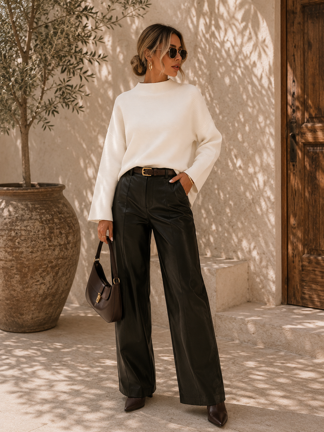 The Aria Mock Neck Sweater