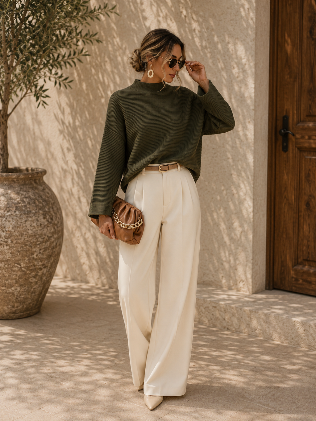 The Aria Mock Neck Sweater