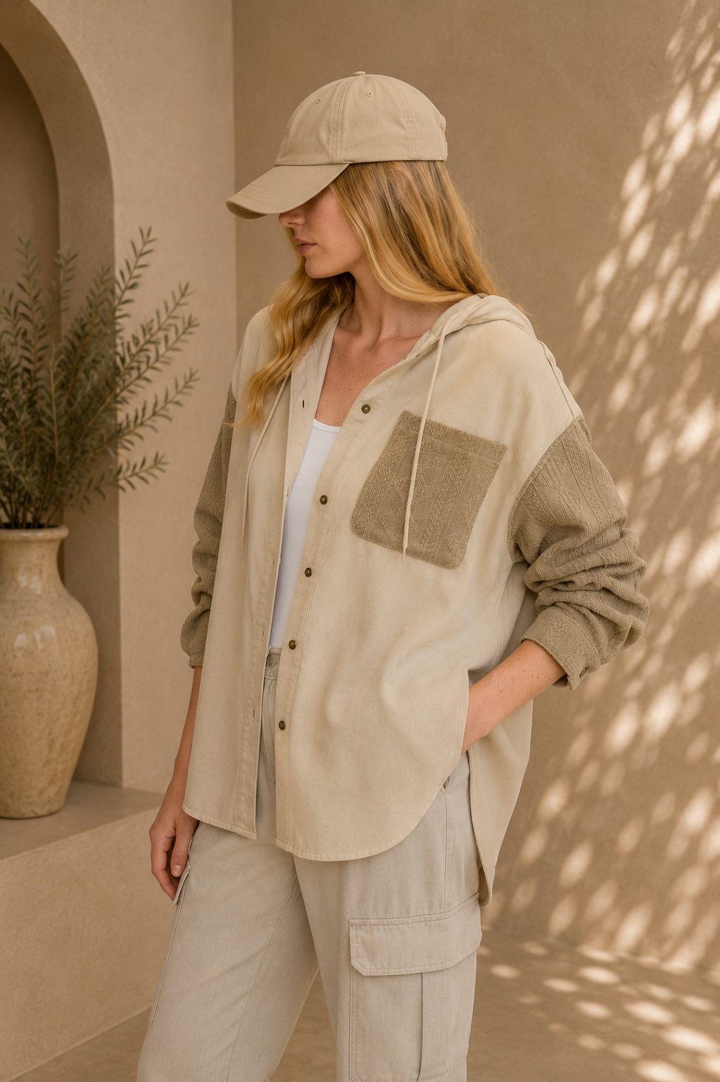 The Aspen Shacket | Vintage French Terry Layer