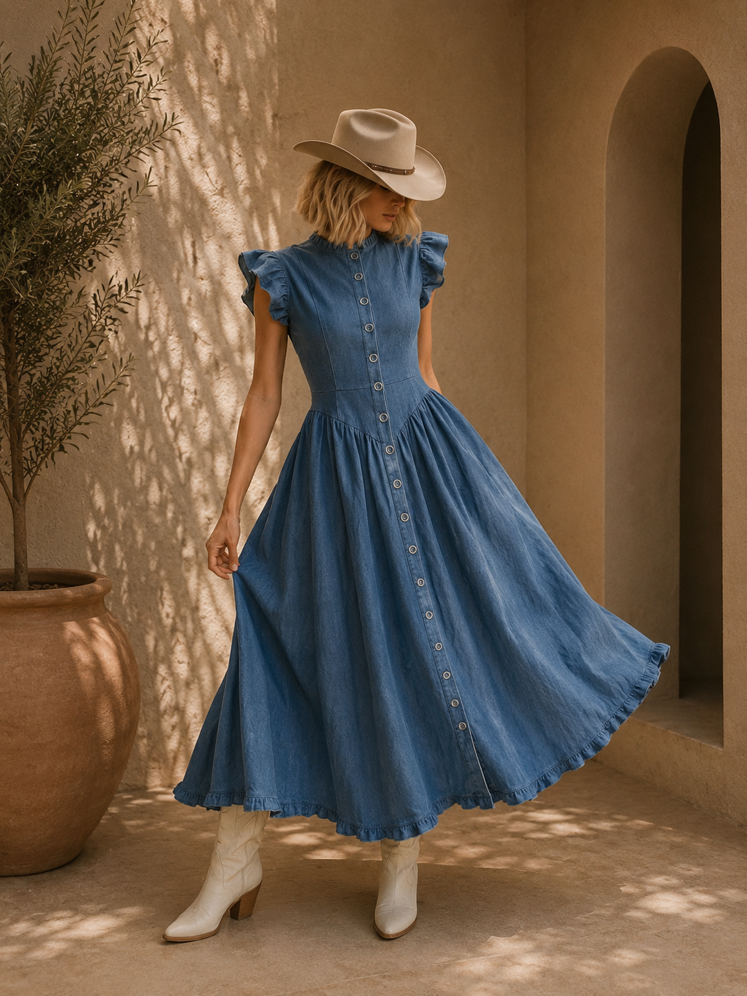 The Willow Denim Dres