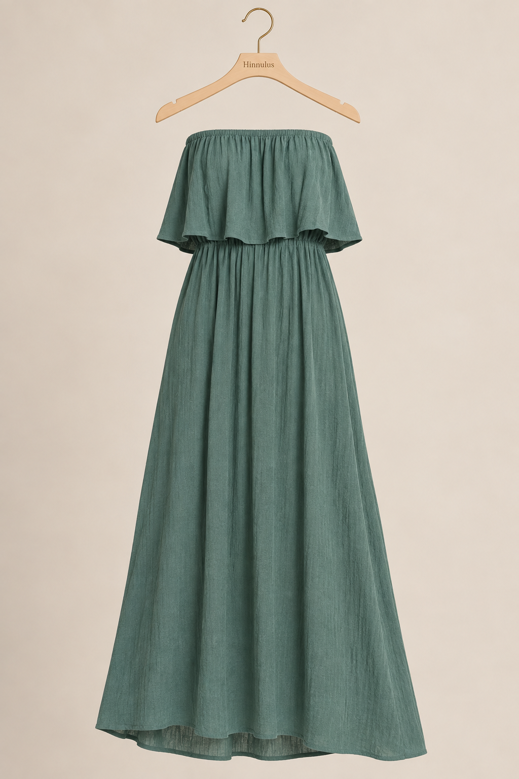 The Off-Shoulder Ruffle Maxi Dress