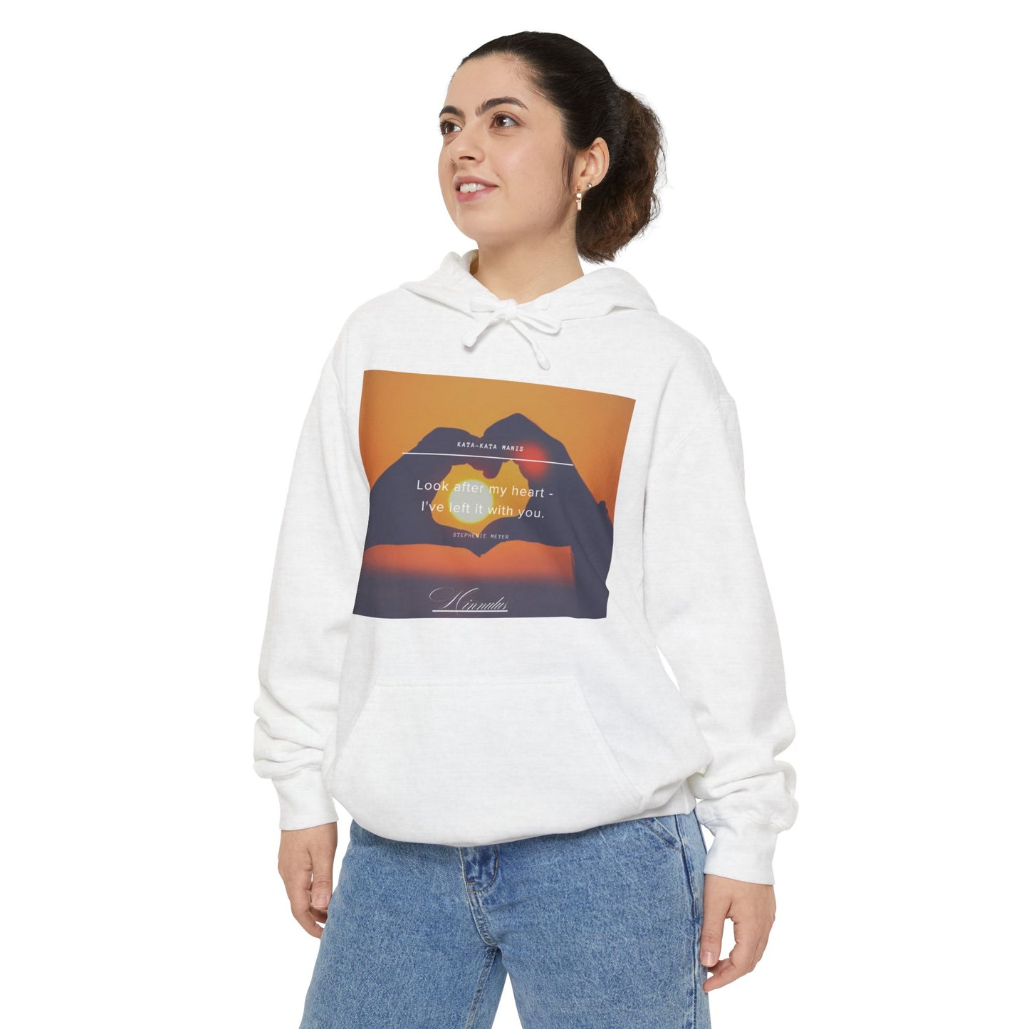 Heartfelt Love Unisex Hoodie, Cozy Sweatshirt, Gift for Her, Romantic Outfit, Couples Apparel, Emotional Comfort