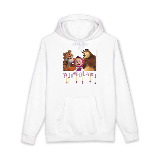 Masha & the Bear Ramadan Hoodie – "رمضان كريم" Kids Cartoon Pullover