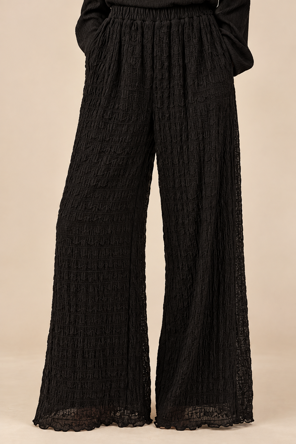 Mittoshop Textured Stretchy Crop Tank and Pants Set