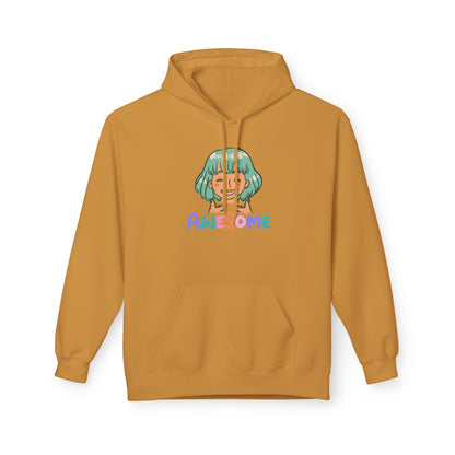 Hoodie — Cute Anime Girl 'Awesome' Graphic Pullover