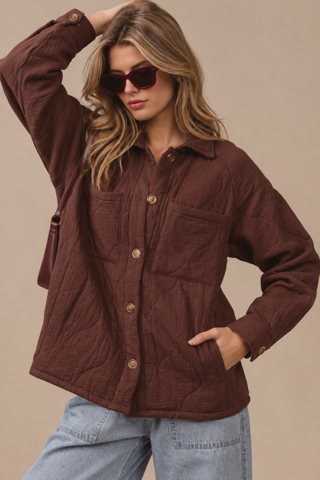The Aspen Quilted Shacket | Signature Cotton Layer