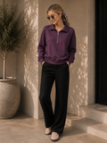 The Quinn Sweatshirt | Soft Luxe Half-Zip