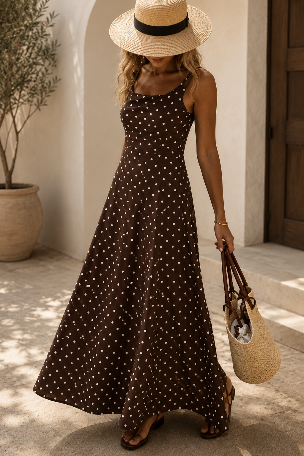 The Amélie Maxi Dress | Timeless Polka Elegance