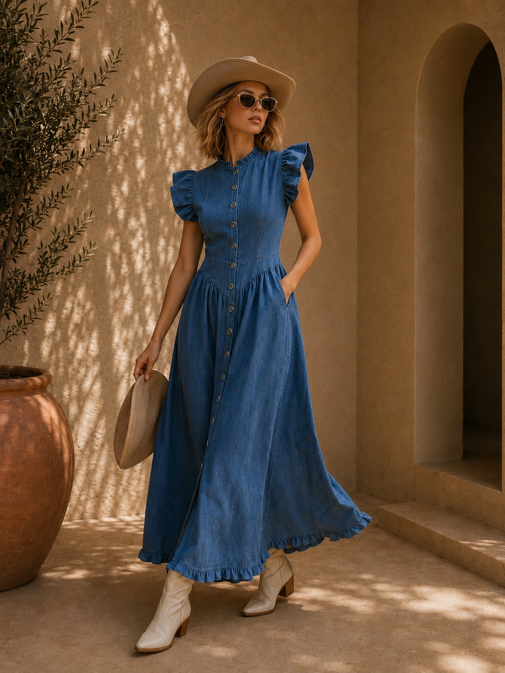 The Willow Denim Dres