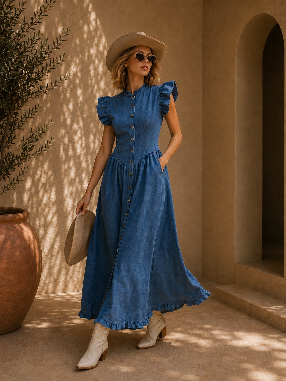 The Willow Denim Dres