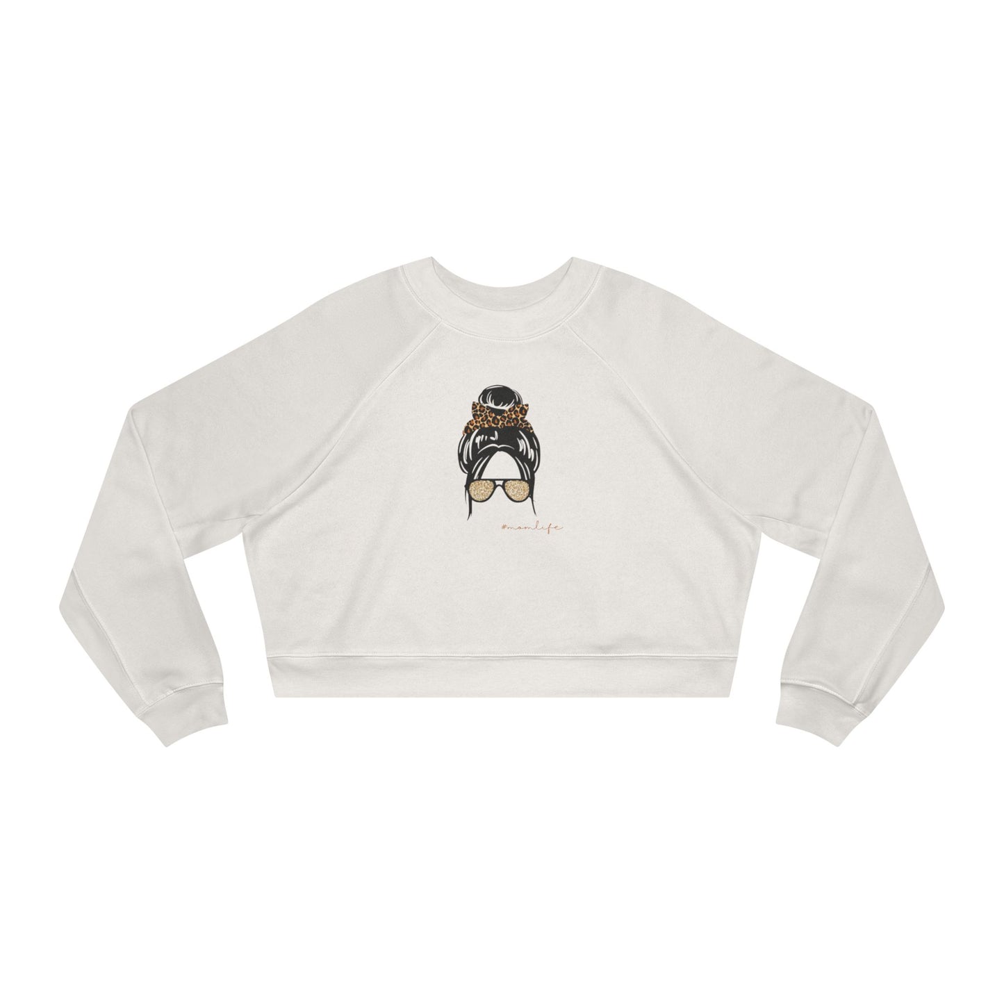 بلوفر قصير - سويت شيرت جرافيكي بطبعة كعكة فوضوية لفتاة القهوة للنساء