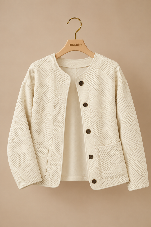 The Genevieve Jacquard Jacket | Timeless Textured Elegance