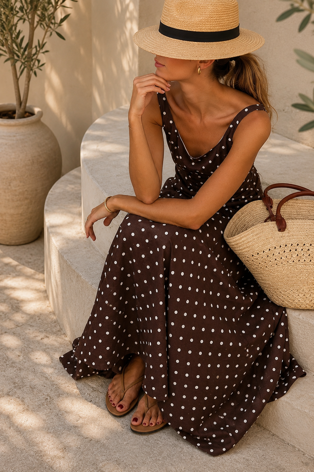 The Amélie Maxi Dress | Timeless Polka Elegance